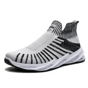 Dodtools Men'S Fashion Mesh Breathable Lightweight Stripe Sneakers