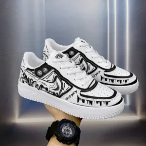 Dodtools Men Fashion Graffiti Breathable Sneakers