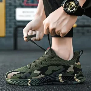 Dodtools Men'S Casual Mesh Breathable Camouflage Sneakers