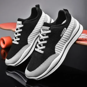 Dodtools Men'S Casual Color-Block Mesh Breathable Soft-Soled Sneakers