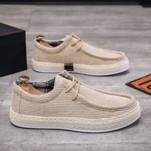 Dodtools Men'S Fashion Breathable Stripe Canvas Shoes