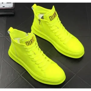 Dodtools Men'S Fashion Bright Color High-Top Sneakers